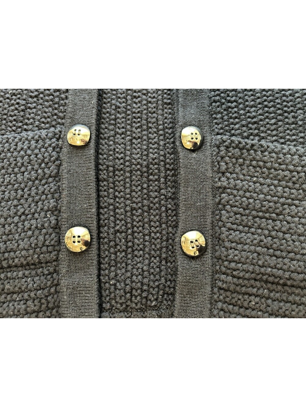 Citizens Of Humanity Navy Button Front Sweater size M - Merino Wool - Luxury - Picture 4 of 7